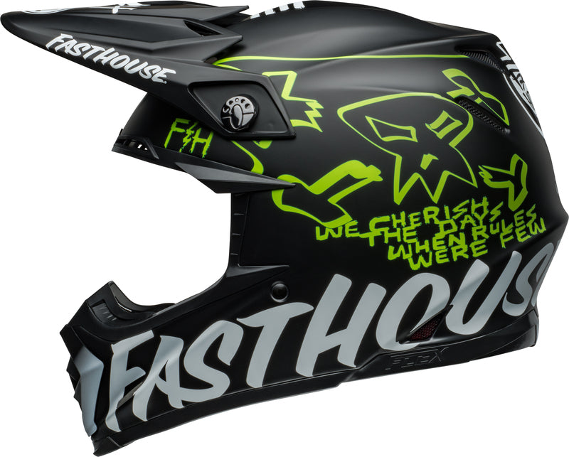 BELL Moto-9S Flex helm - Fasthouse MC Core Matte Black/Yellow