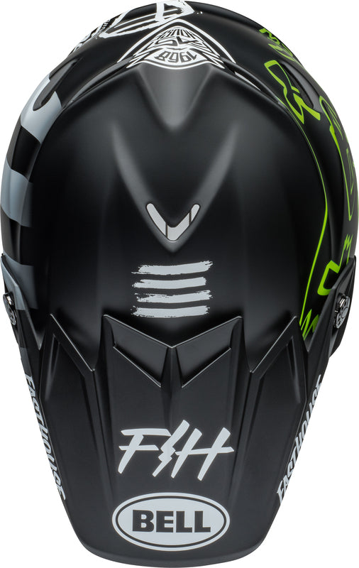 BELL Moto-9S Flex helm - Fasthouse MC Core Matte Black/Yellow