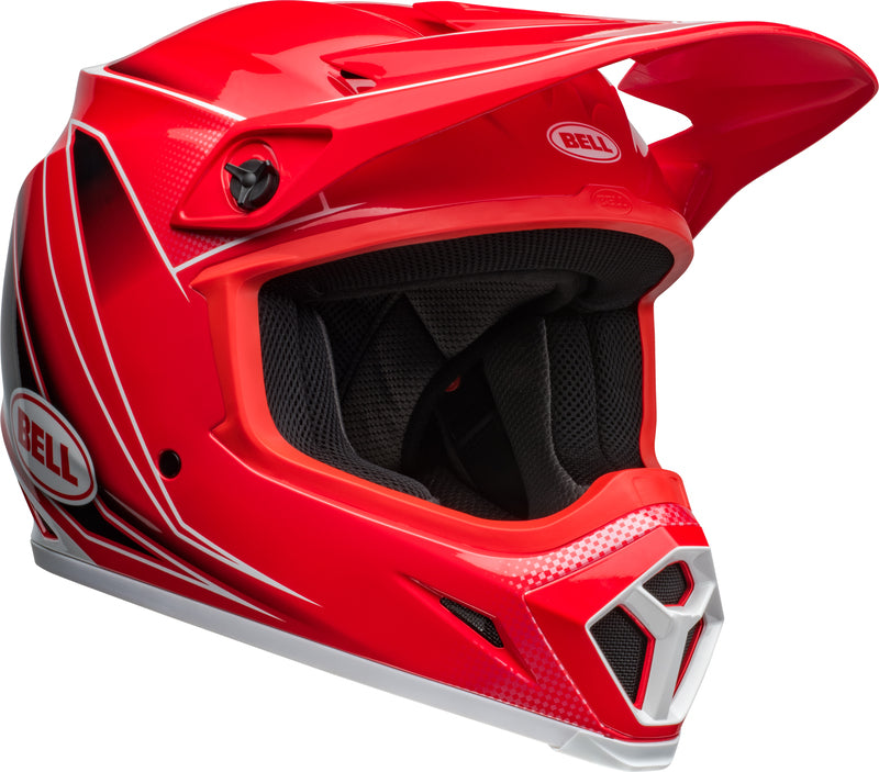 BELL MX-9 Mips Helm - Zone Gloss Red