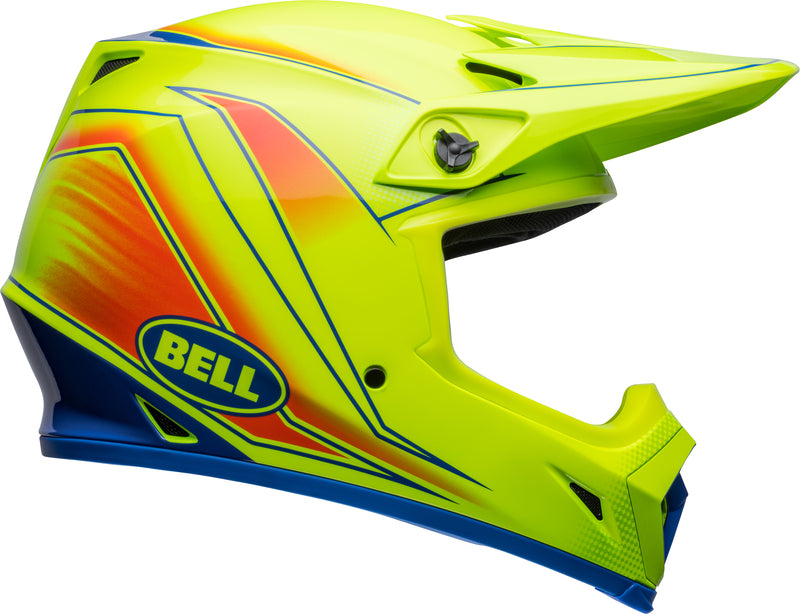 BELL MX-9 Mips Helm - Zone Gloss Red