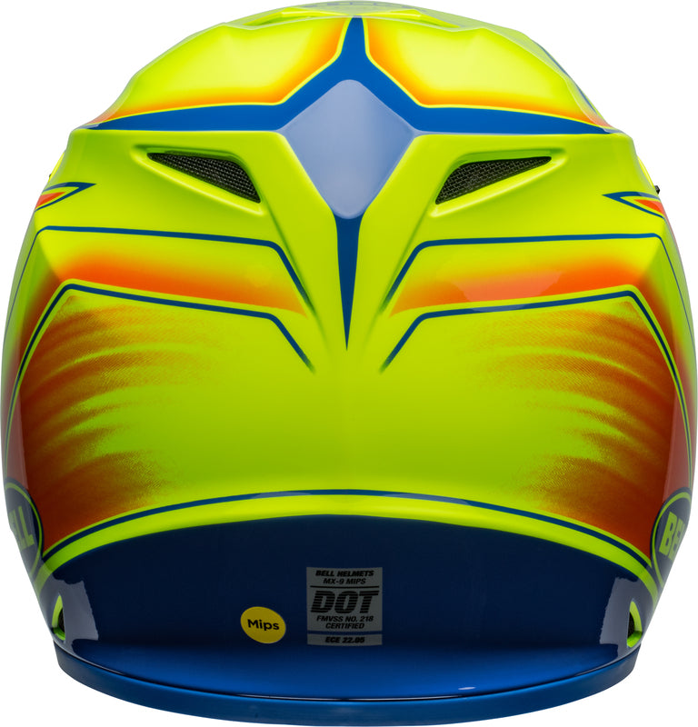 BELL MX-9 Mips Helm - Zone Gloss Red
