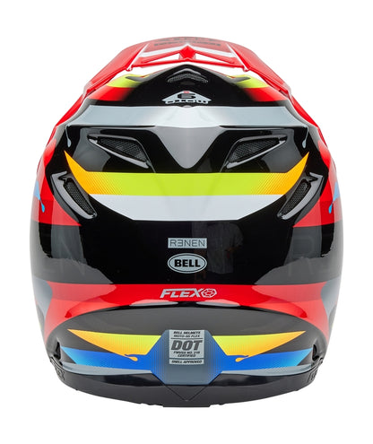 BELL Moto-9S Flex Helm - Renen Nova Gloss Black/Red