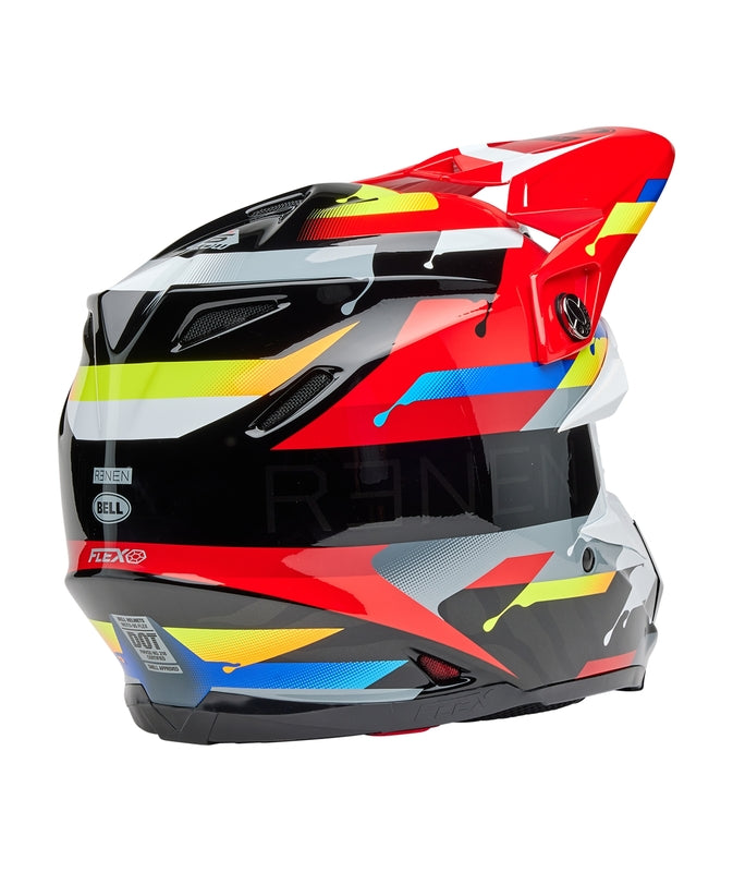 BELL Moto-9S Flex Helm - Renen Nova Gloss Black/Red