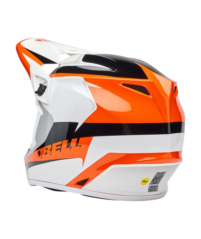 BELL MX-9 Mips Helm - Rift Gloss Orange/White
