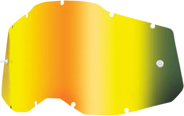 100% vervangingslens Accuri 2 / Racecraft 2 / Strata 2 – gouden spiegel - MxProStoreParts