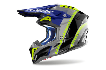 Airoh Helmet Aviator 3 Hima Blue Gloss