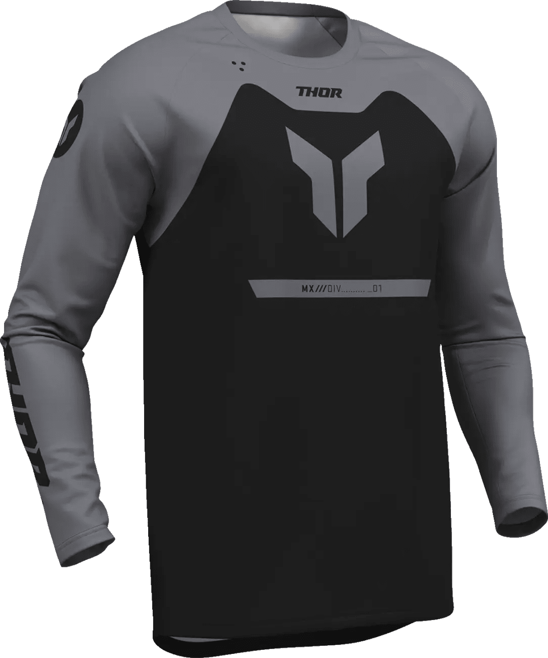THOR Ridemode Menace crossshirt – Zwart/Grijs