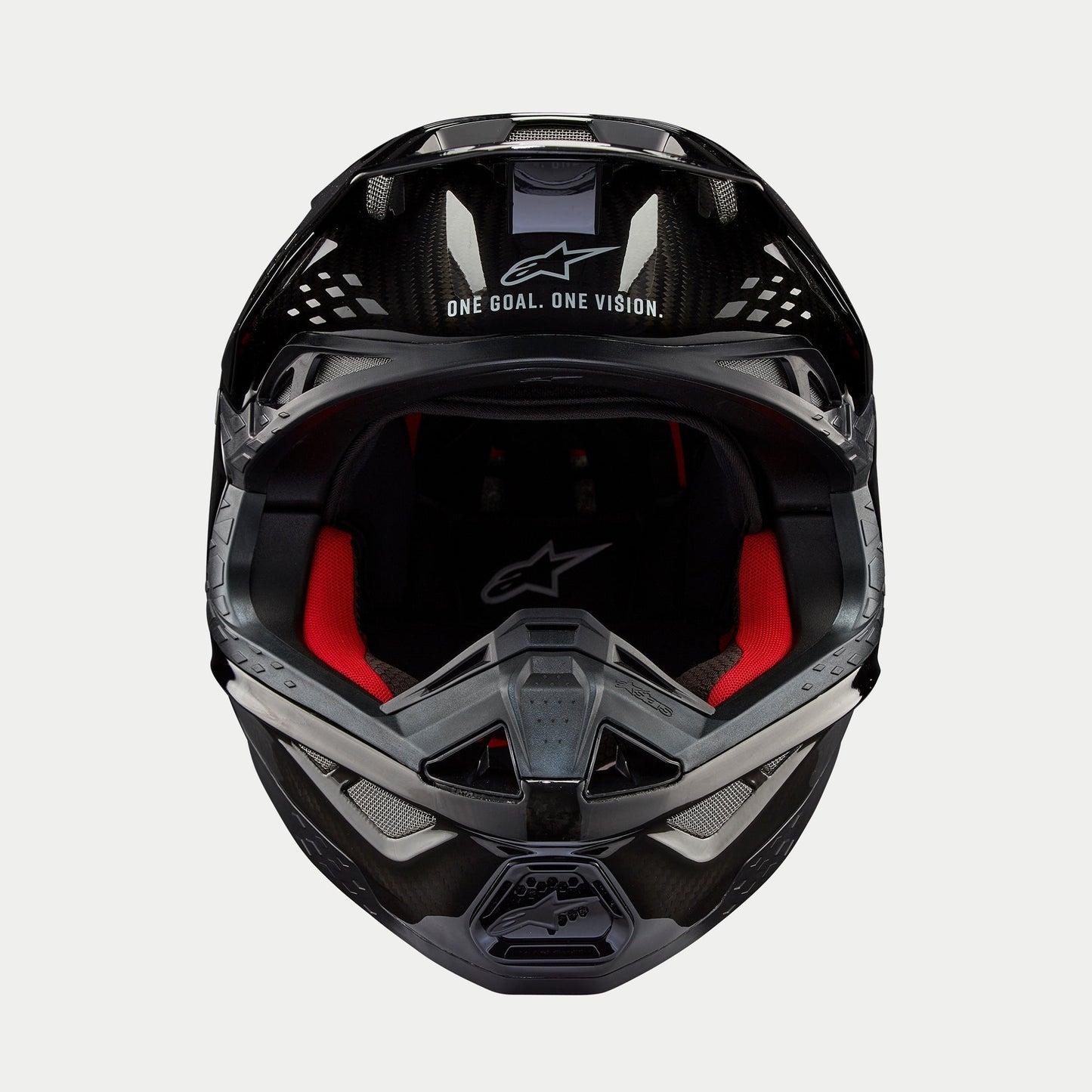 Alpinestars Supertech M10 Solid Helm Glanzend Carbon ECE - MxProStoreParts