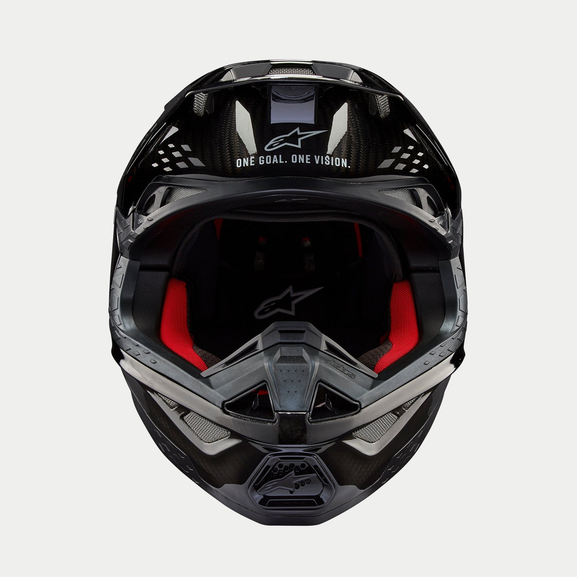 Alpinestars Supertech M10 Solid Helm Glanzend Carbon ECE - MxProStoreParts