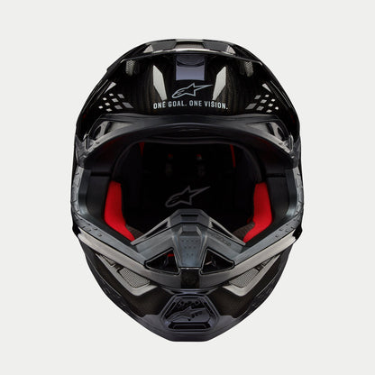 Alpinestars Supertech M10 Solid Helm Glanzend Carbon ECE - MxProStoreParts