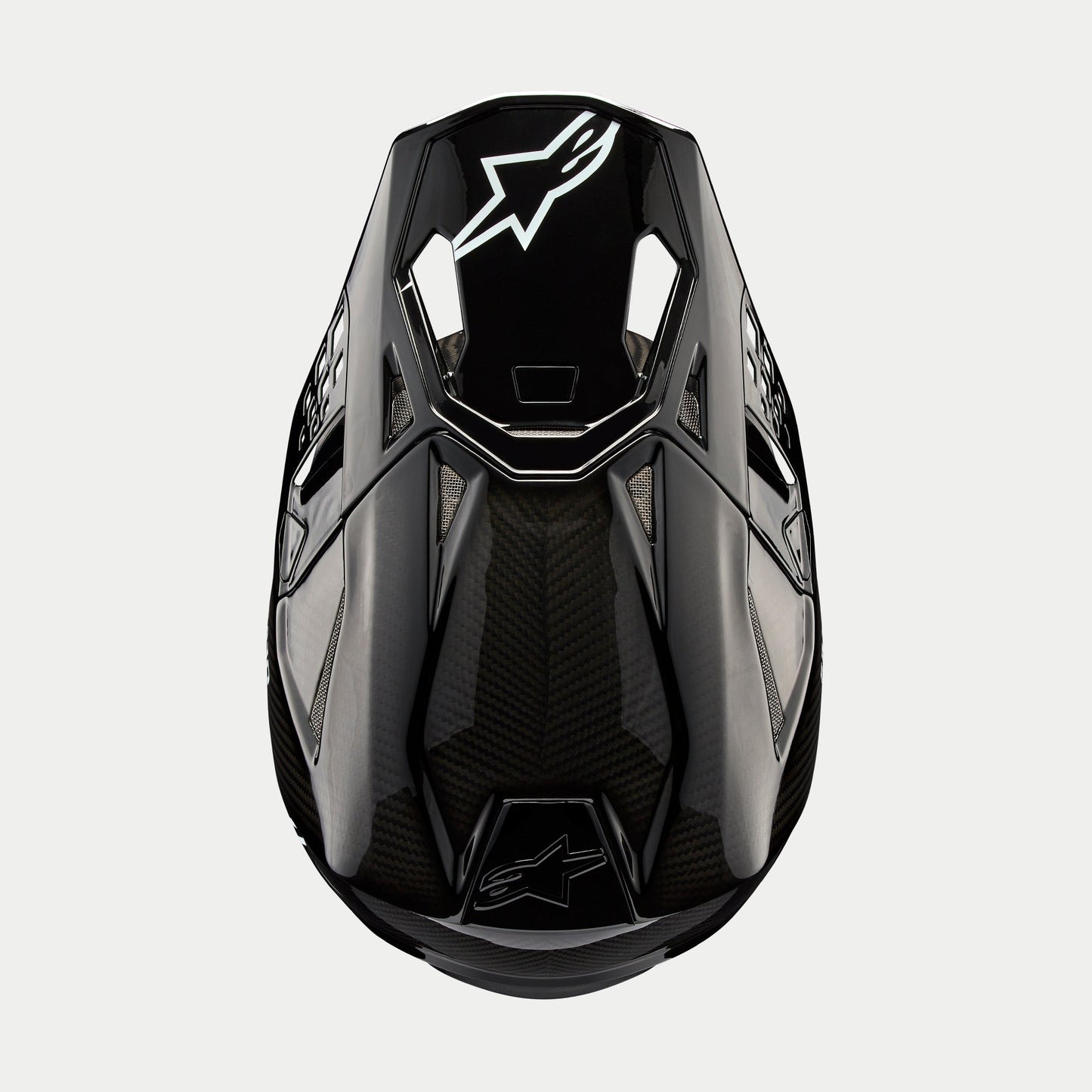 Alpinestars Supertech M10 Solid Helm Glanzend Carbon ECE - MxProStoreParts