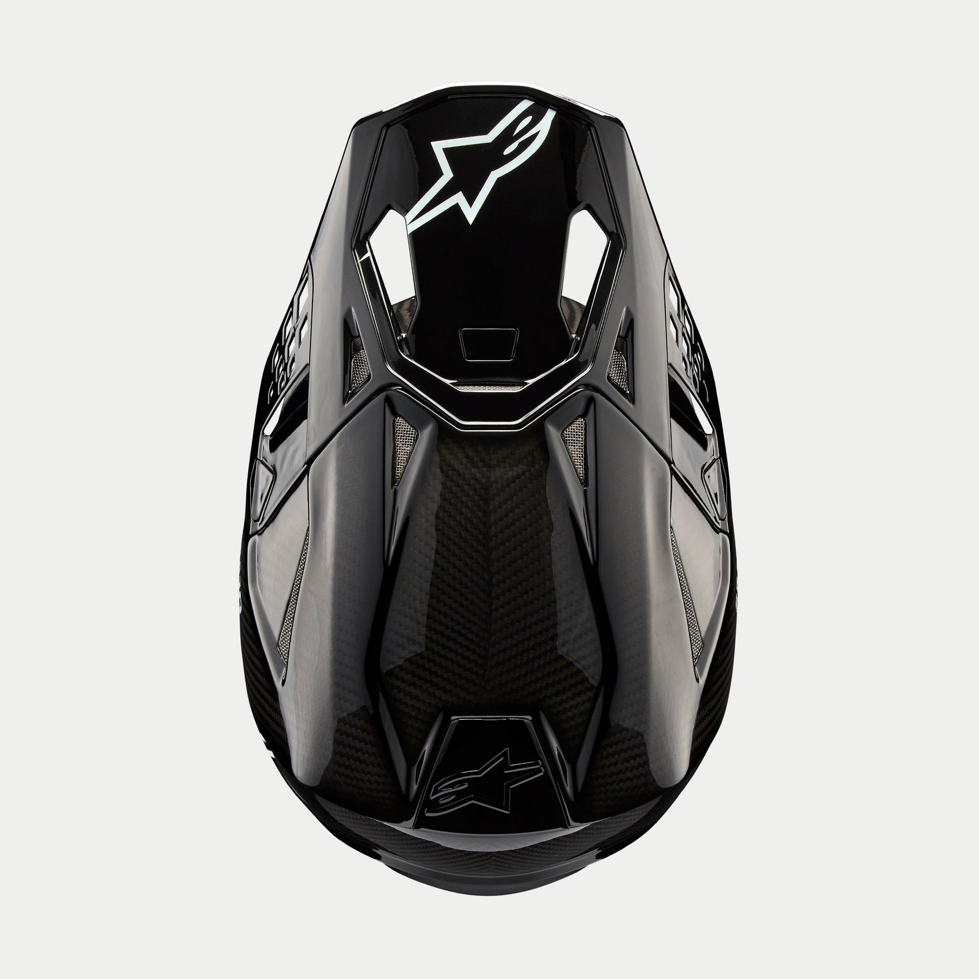 Alpinestars Supertech M10 Solid Helm Glanzend Carbon ECE - MxProStoreParts