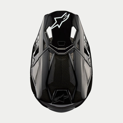 Alpinestars Supertech M10 Solid Helm Glanzend Carbon ECE - MxProStoreParts
