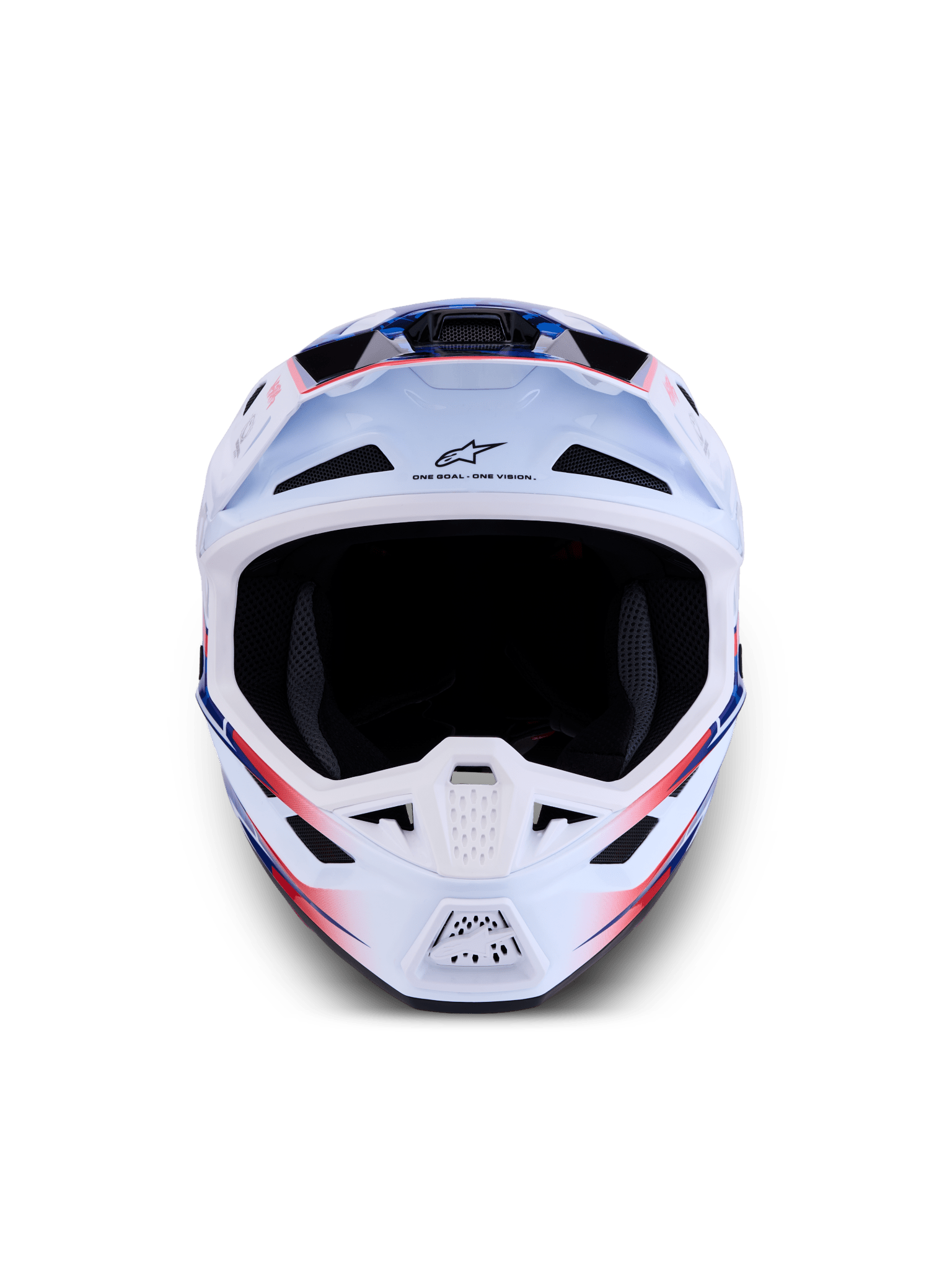 Alpinestars S-M7 Blaster Helmet ECE 22.06 White Blue Red – MxProStoreParts