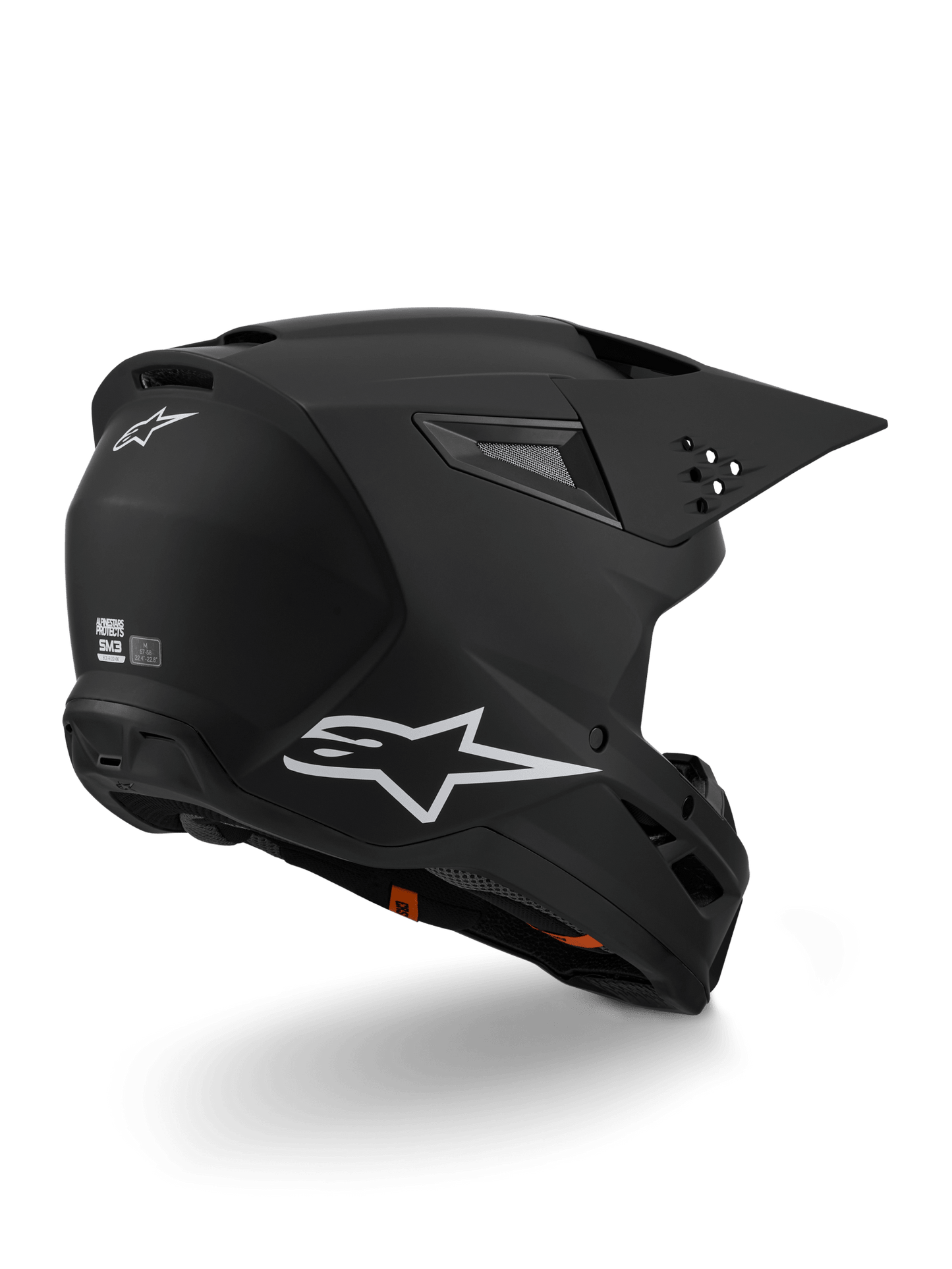 Alpinestars S - M3 Solid Motorhelm ECE 22.06 Zwart Mat - MxProStoreParts