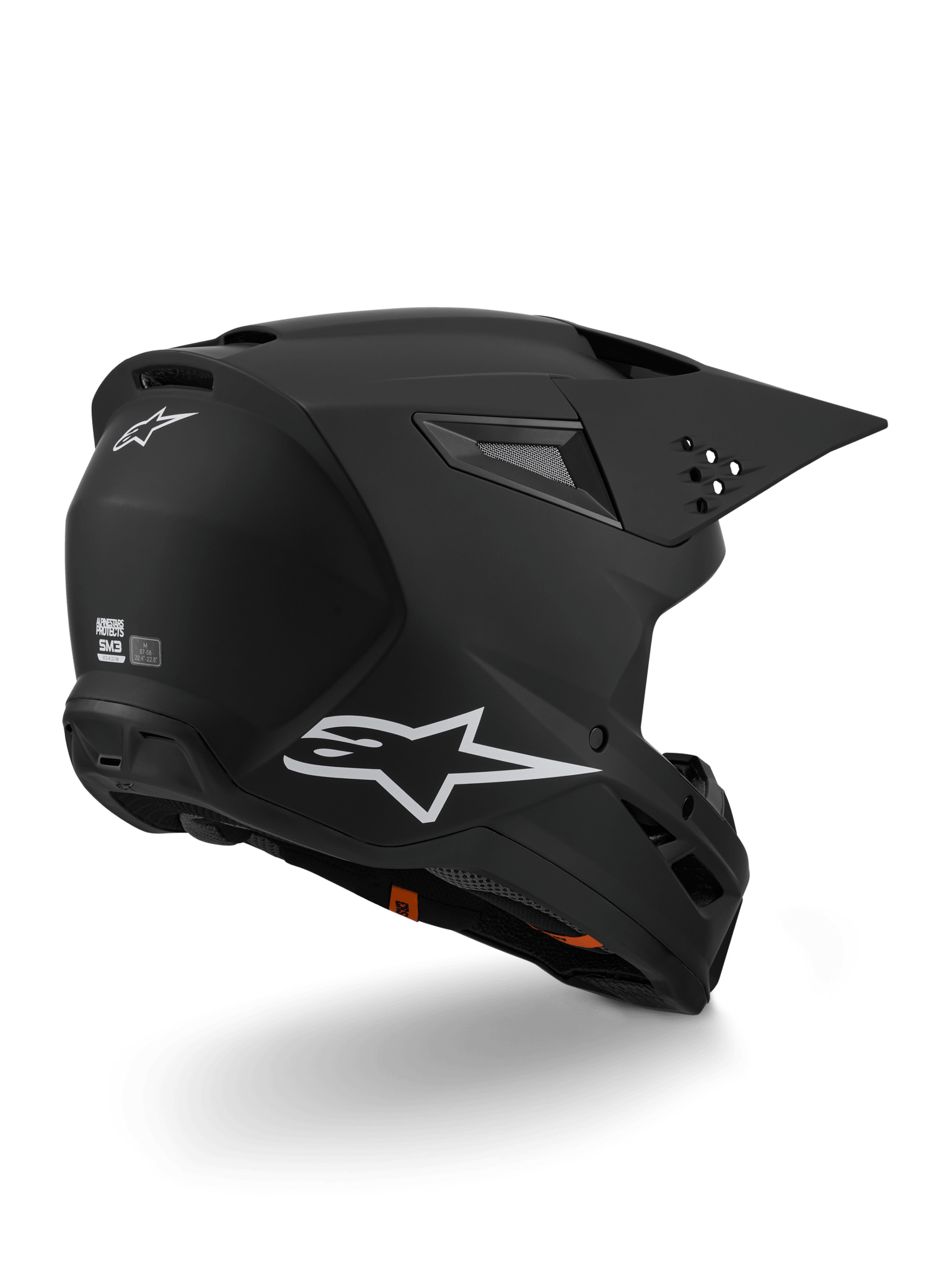 Alpinestars S - M3 Solid Motorhelm ECE 22.06 Zwart Mat - MxProStoreParts