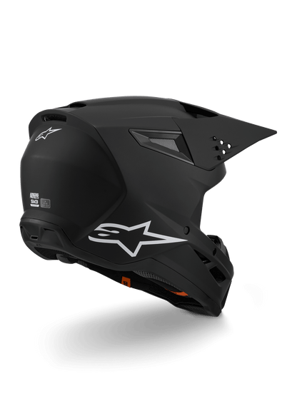 Alpinestars S - M3 Solid Motorhelm ECE 22.06 Zwart Mat - MxProStoreParts