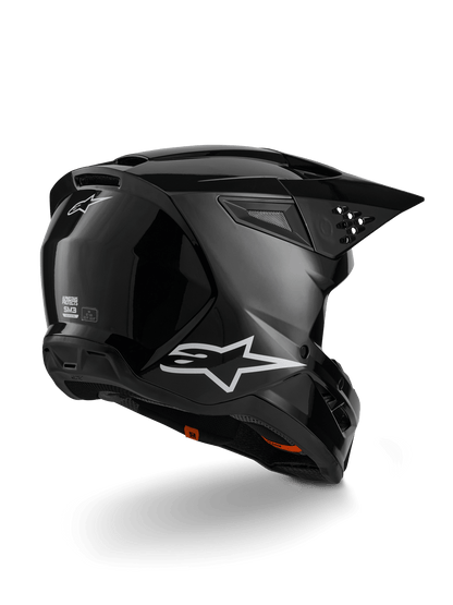 Alpinestars S - M3 Solid Helmet ECE 22.06 Black Glossy - MxProStoreParts