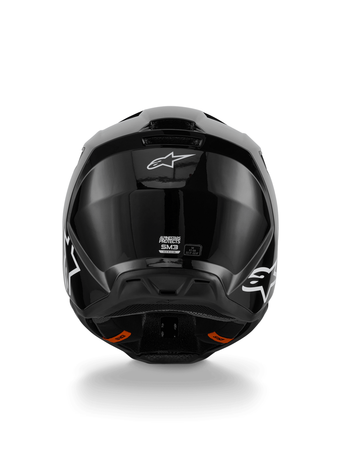 Alpinestars S - M3 Solid Helmet ECE 22.06 Black Glossy - MxProStoreParts