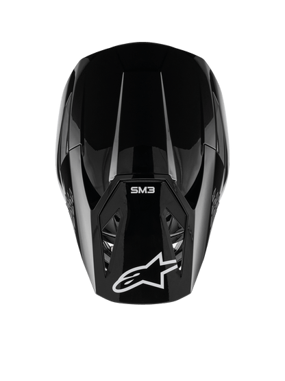 Alpinestars S - M3 Solid Helmet ECE 22.06 Black Glossy - MxProStoreParts