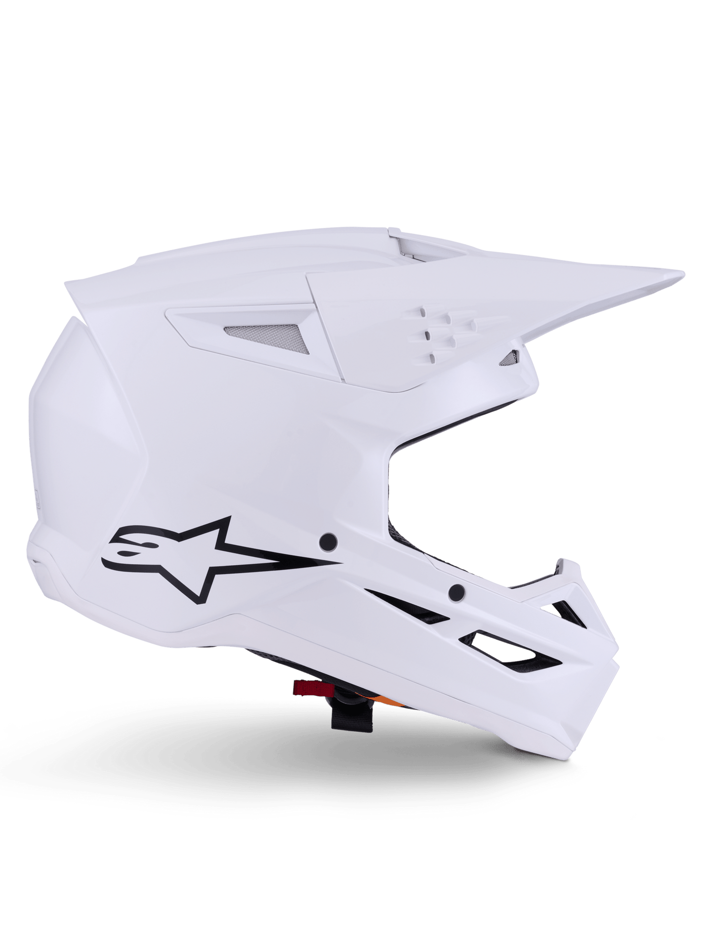 Alpinestars S-M3 Solid Helm ECE 22.06 Weiß glänzend - MxProStoreParts