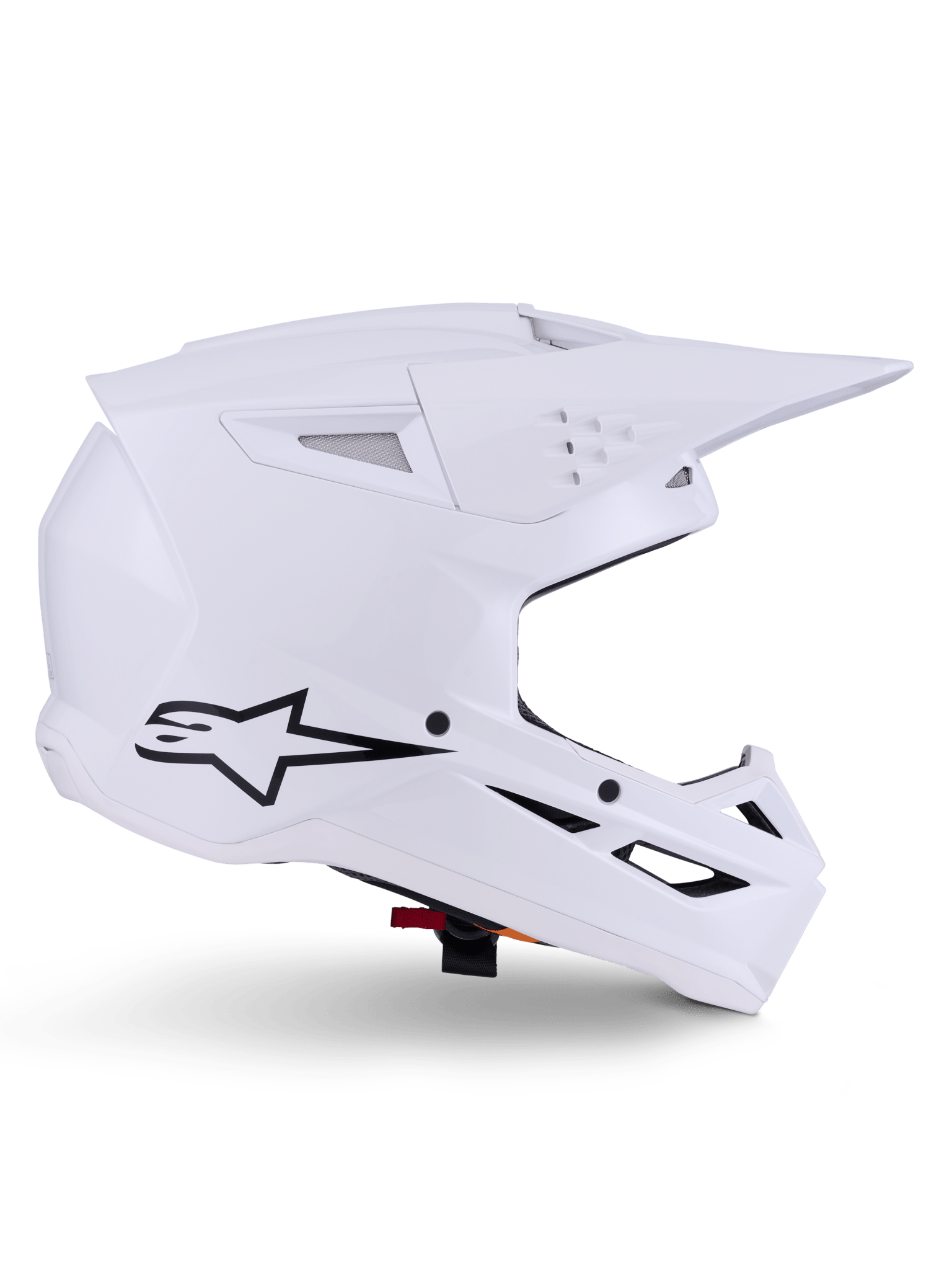 Alpinestars S-M3 Solid Helm ECE 22.06 Weiß glänzend - MxProStoreParts