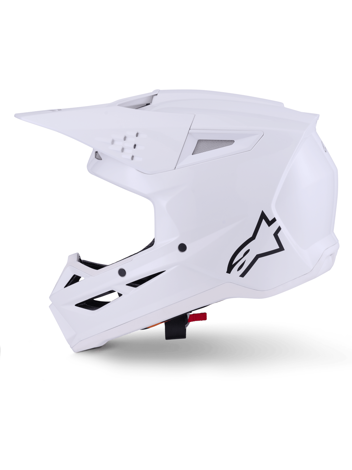 Alpinestars S-M3 Solid Helm ECE 22.06 Weiß glänzend - MxProStoreParts