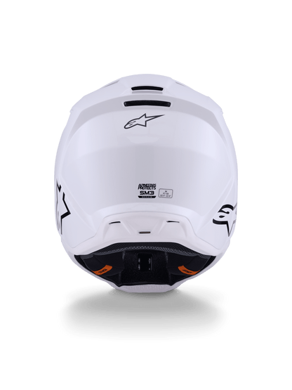 Alpinestars S - M3 Solid Helm ECE 22.06 Weiß Glänzend - MxProStoreParts