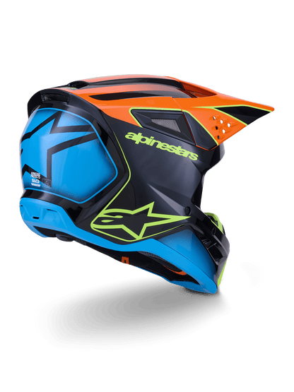 Alpinestars S - M3 Fray Helm ECE 22.06 Schwarz Orange Gelb - MxProStoreParts