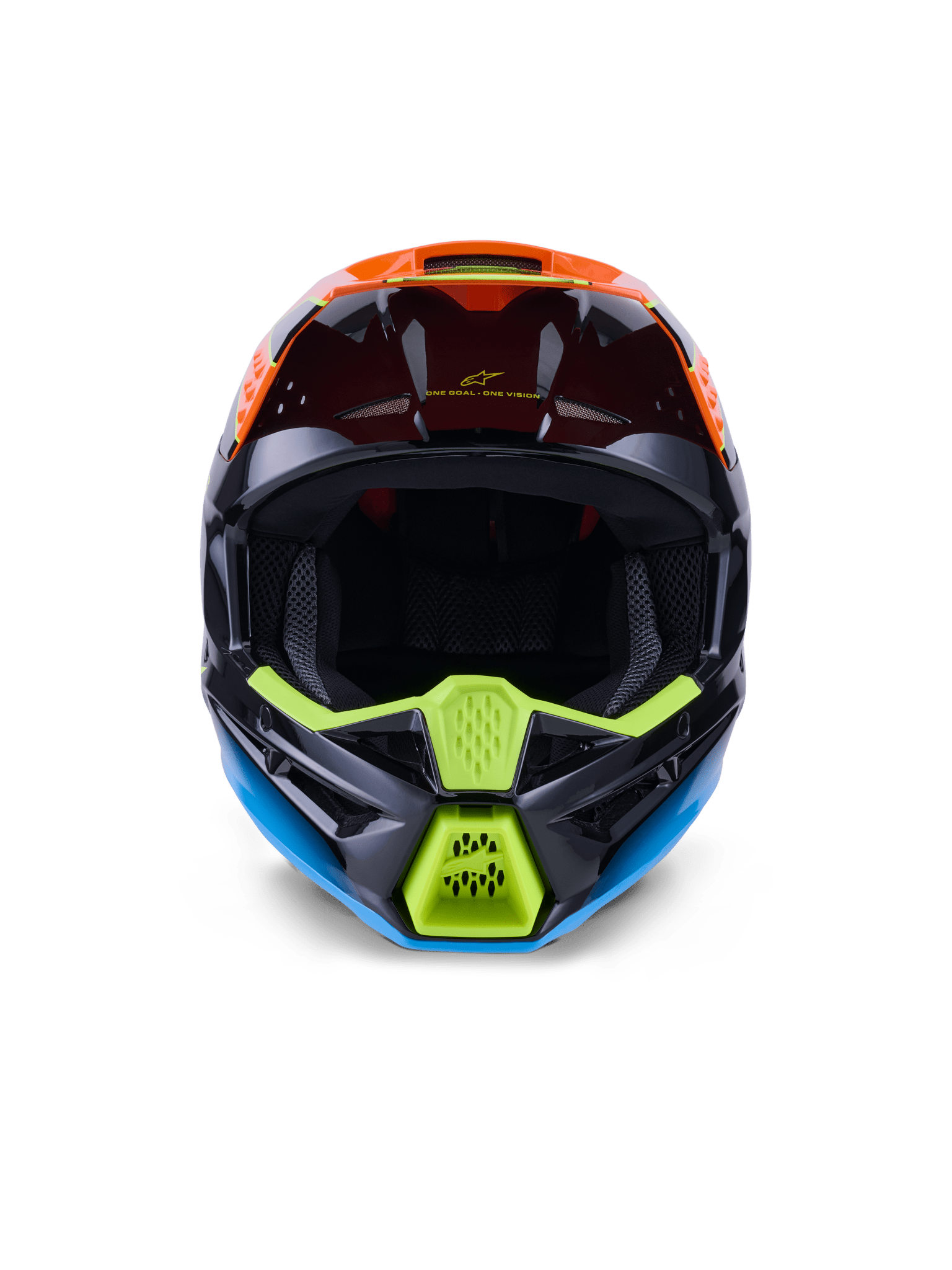 Alpinestars S-M3 Fray Helm ECE 22.06 Schwarz Orange Gelb - MxProStoreParts