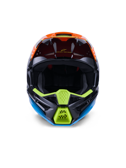 Alpinestars S-M3 Fray Helm ECE 22.06 Schwarz Orange Gelb - MxProStoreParts