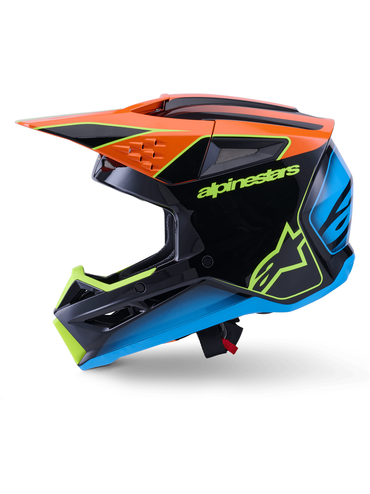 Alpinestars S - M3 Fray Helm ECE 22.06 Schwarz Orange Gelb - MxProStoreParts