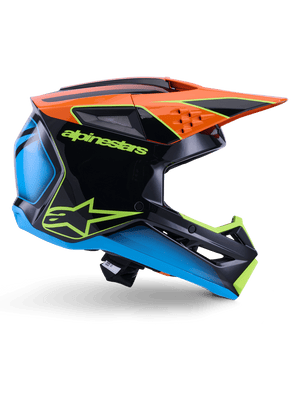 Casco Alpinestars S-M3 Fray ECE 22.06 Negro Naranja Amarillo