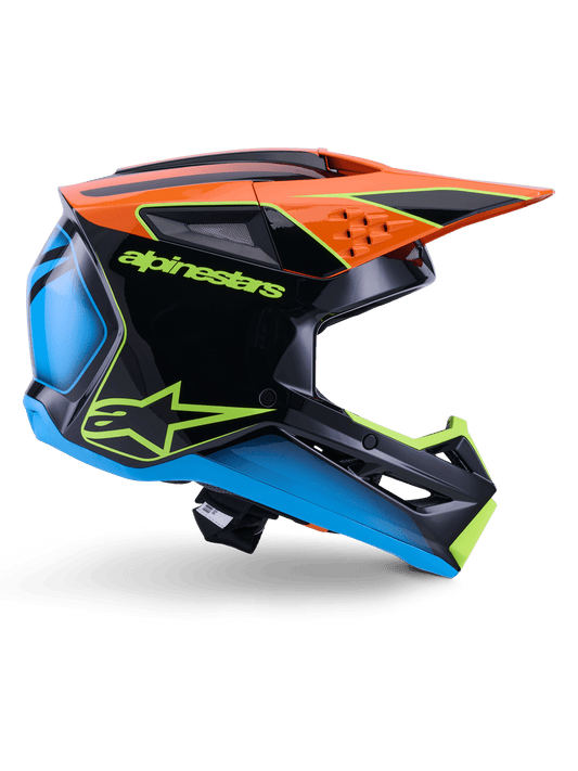 Alpinestars S - M3 Fray Helmet ECE 22.06 Black Orange Yellow - MxProStoreParts