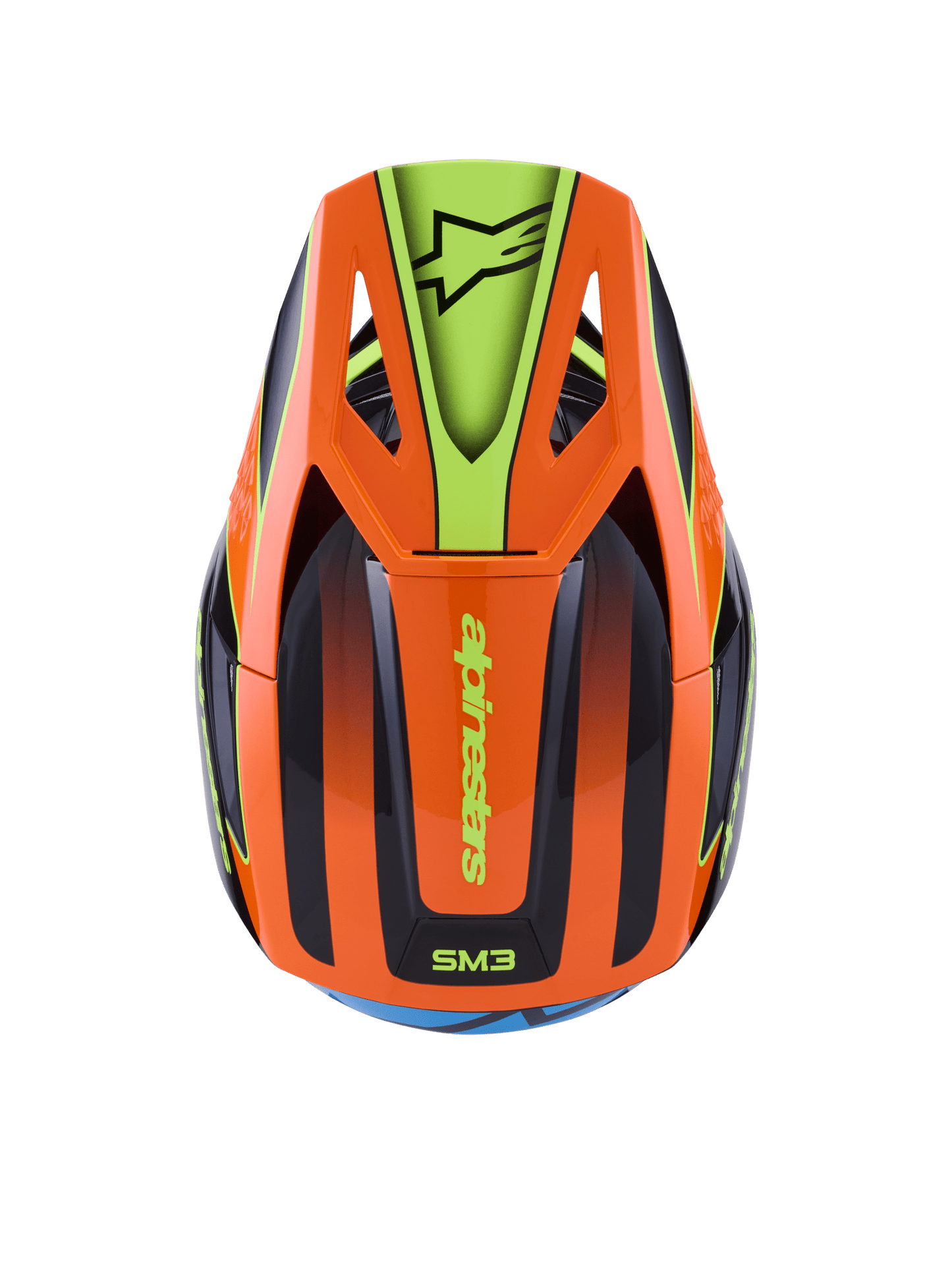 Alpinestars S - M3 Fray Helm ECE 22.06 Schwarz Orange Gelb - MxProStoreParts
