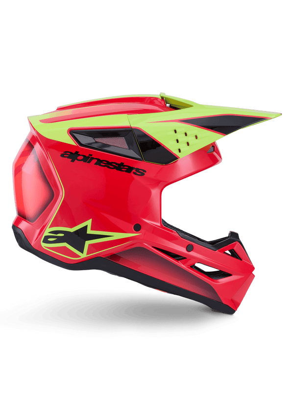 Alpinestars S - M3 Fray Helm ECE 22.06 Fluo Black Glossy - MxProStoreParts