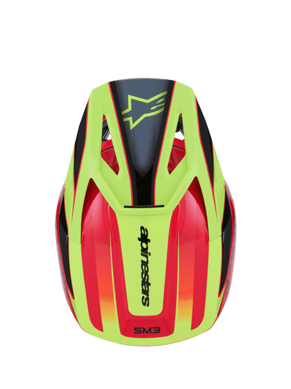 Alpinestars S - M3 Fray Helm ECE 22.06 Fluo Black Glossy - MxProStoreParts