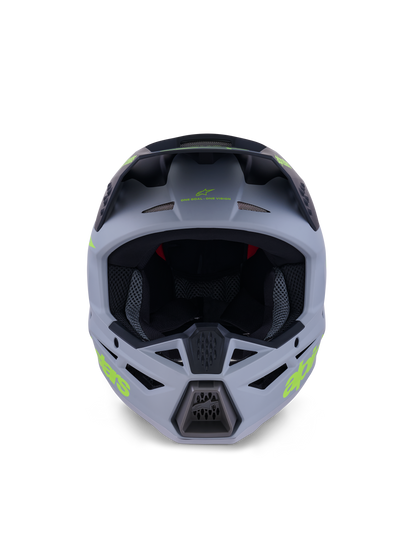 Alpinestars S-M3 Radium Helm Gray Black Yellow Fl Matt