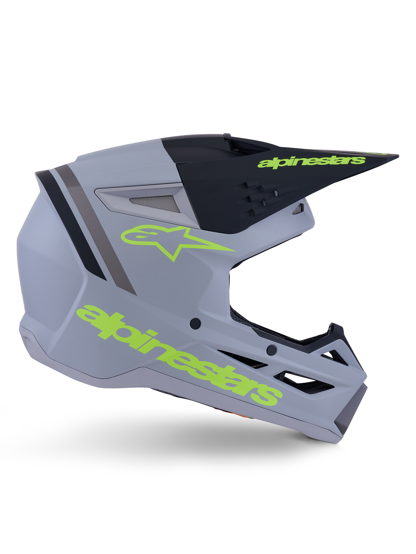 Alpinestars S-M3 Radium Helm Gray Black Yellow Fl Matt