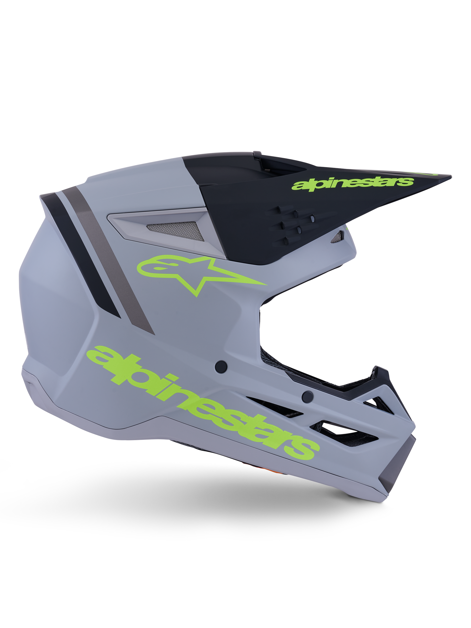 Alpinestars S-M3 Radium Helm Gray Black Yellow Fl Matt