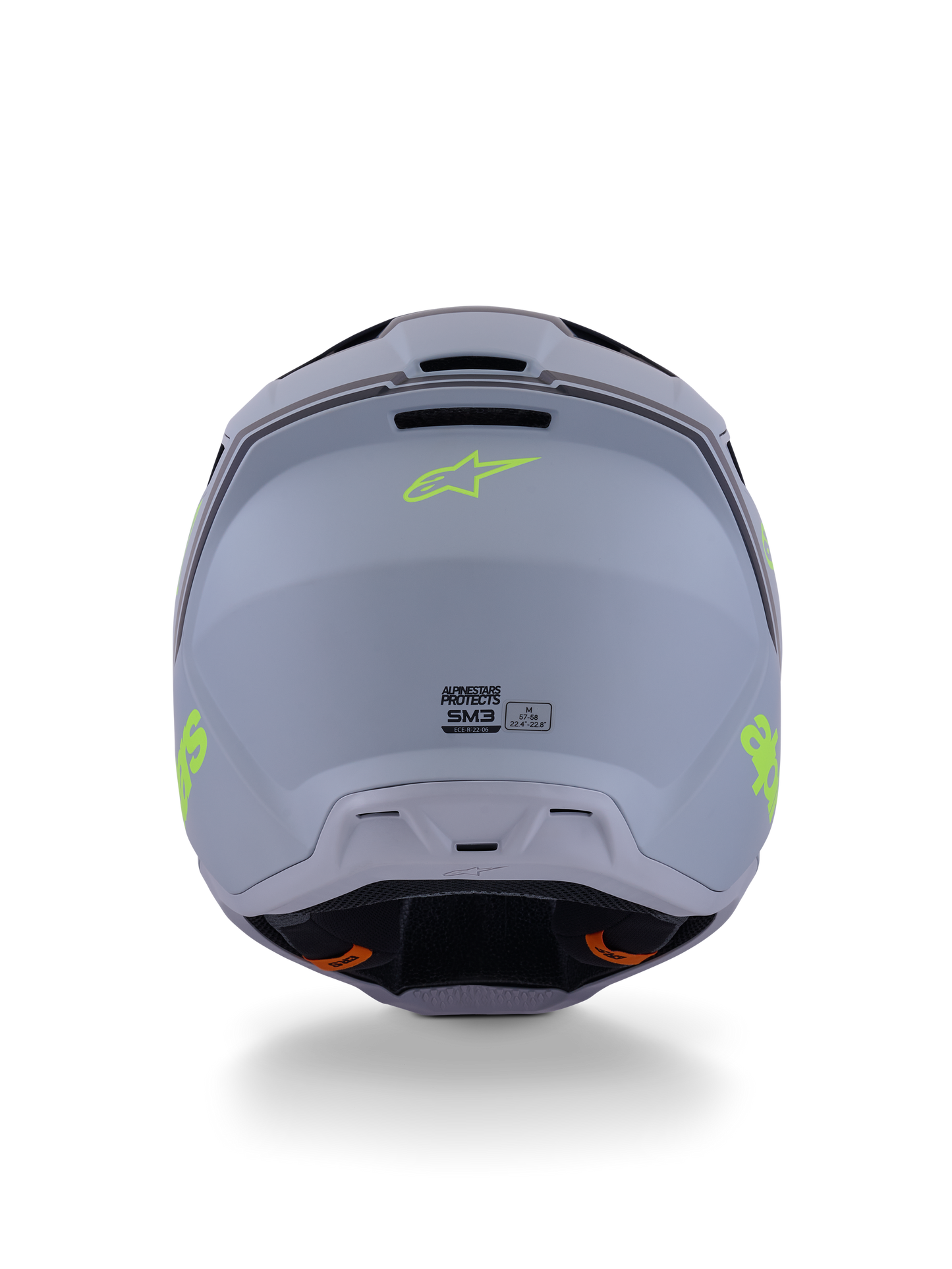 Alpinestars S-M3 Radium Helm Gray Black Yellow Fl Matt