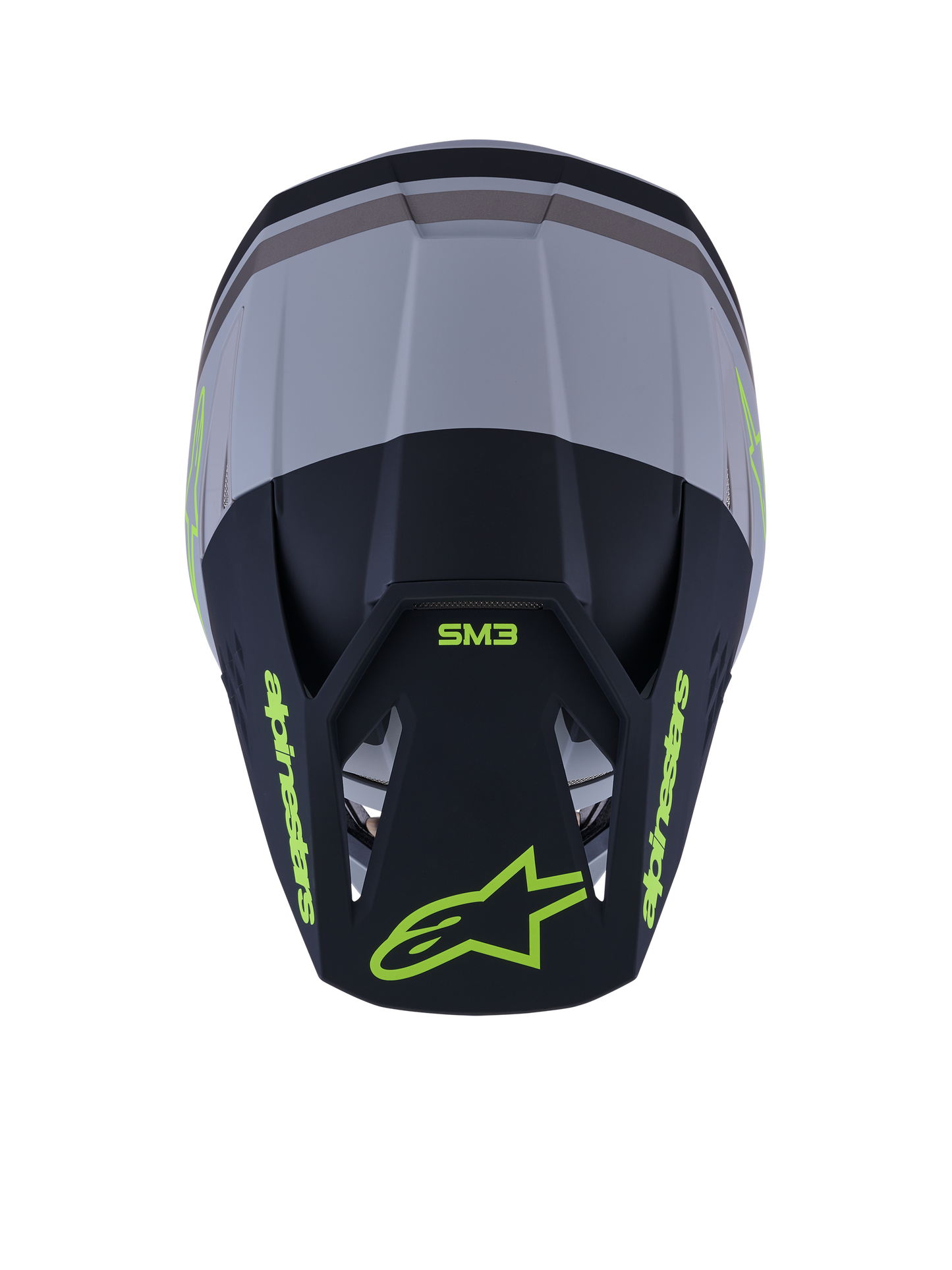 Alpinestars S-M3 Radium Helm Gray Black Yellow Fl Matt