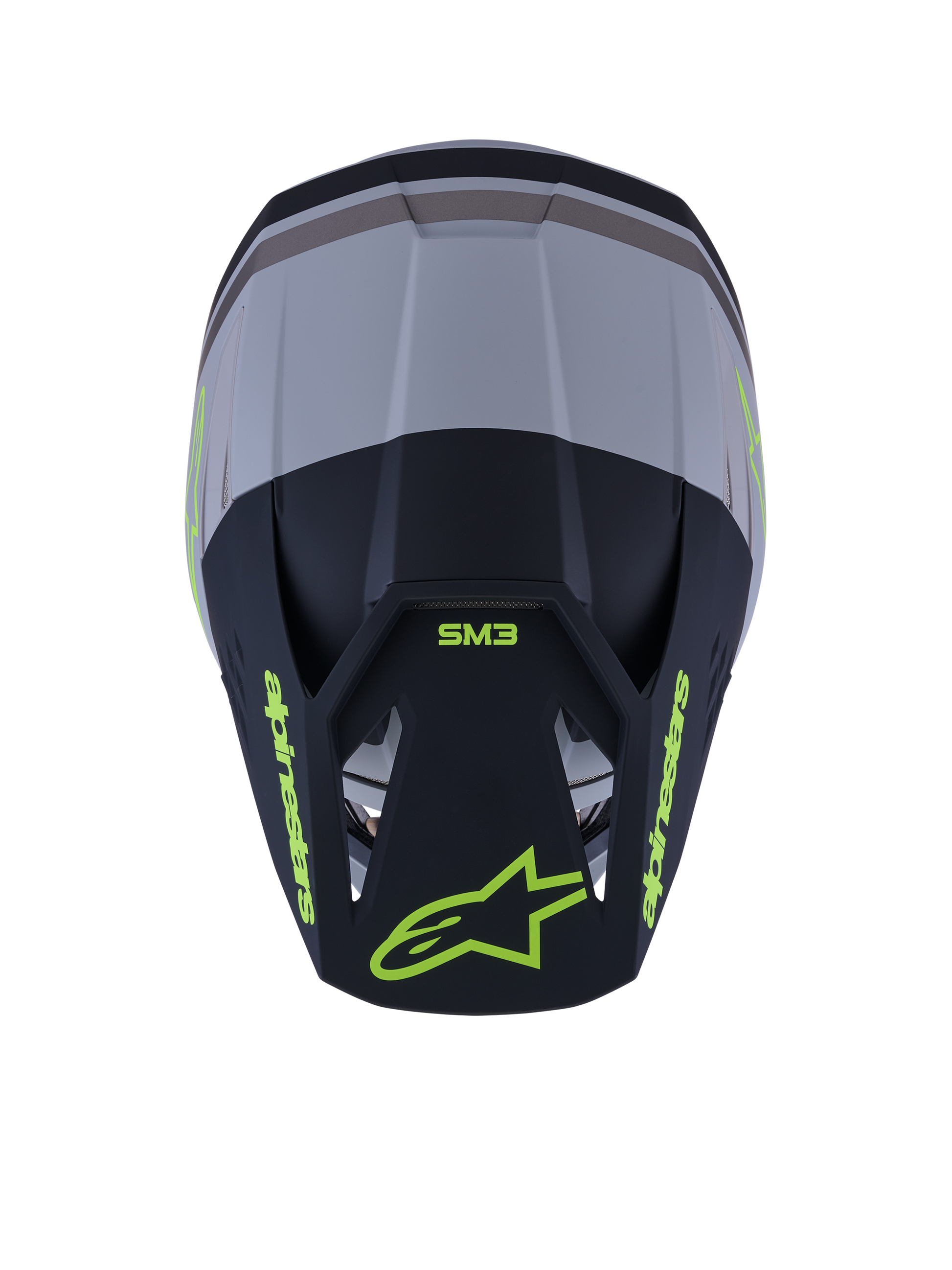 Alpinestars S-M3 Radium Helm Gray Black Yellow Fl Matt