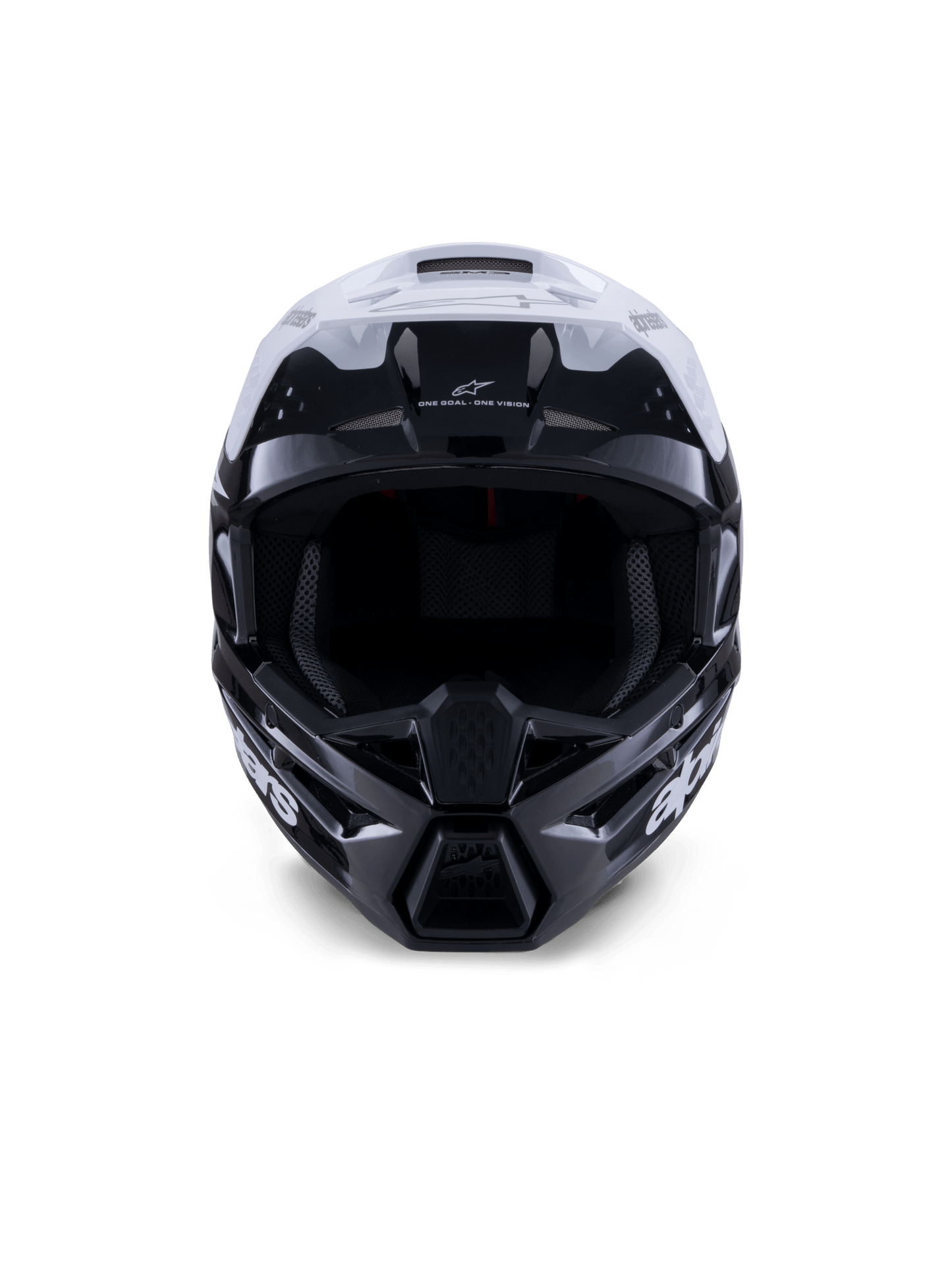 Alpinestars S-M3 Radium Helm ECE 22.06 Schwarz Weiß Grau Glossy - MxProStoreParts