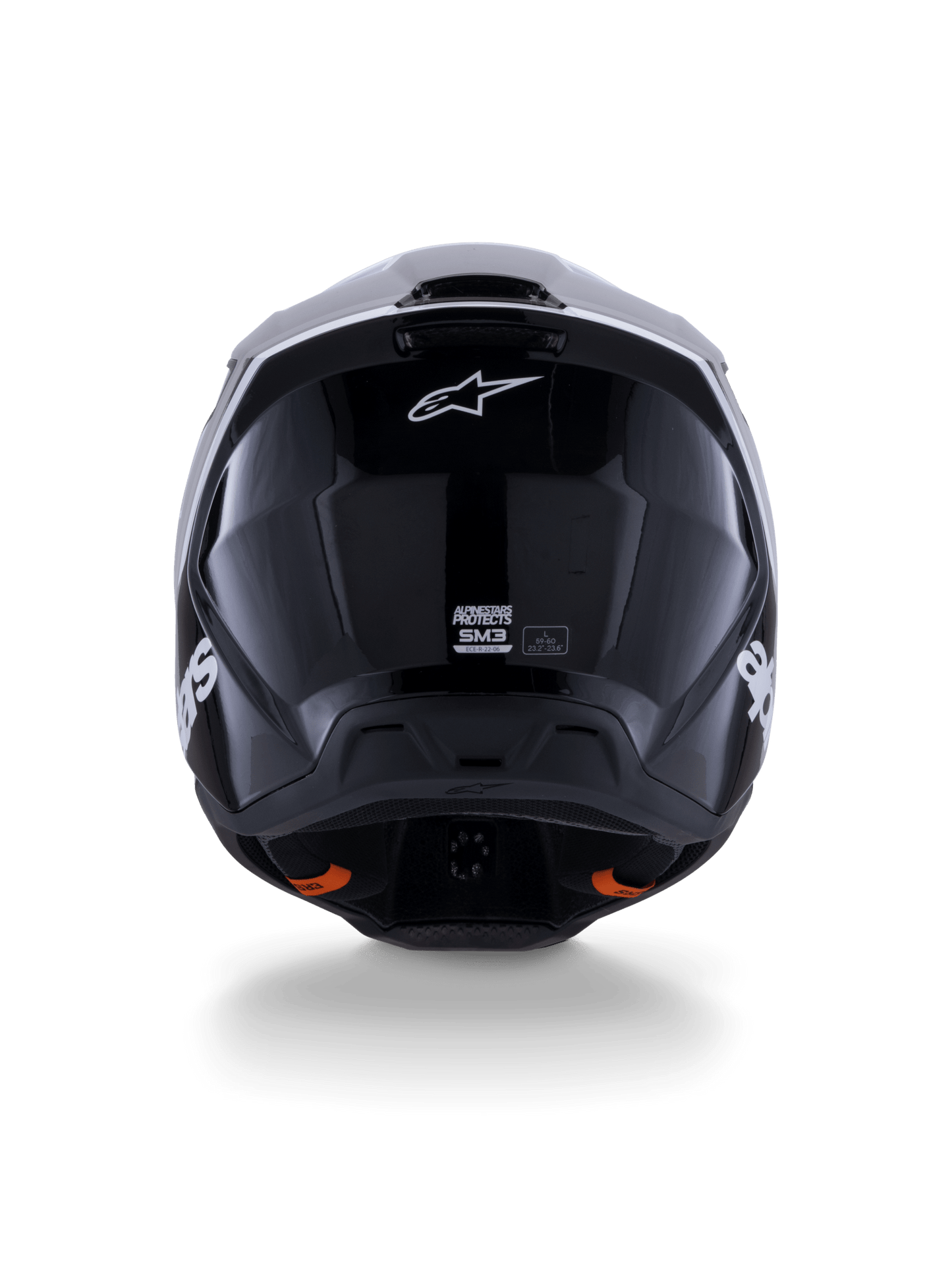 Alpinestars S - M3 Radium Helm ECE 22.06 Schwarz Weiß Grau Glänzend - MxProStoreParts