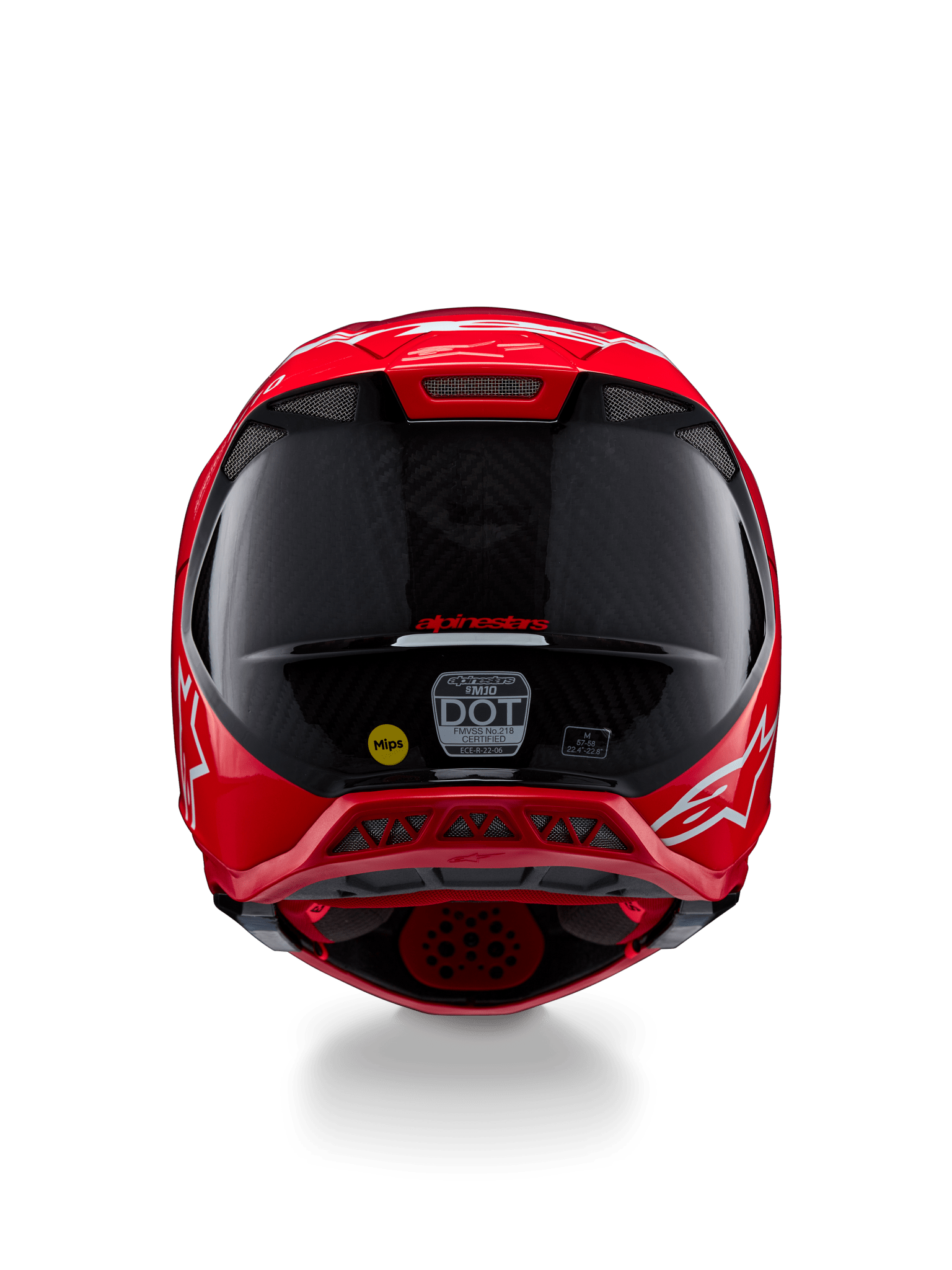 Alpinestars Supertech M10 Flood Helm ECE 22.06 Rood Fluor Rood - MxProStoreParts