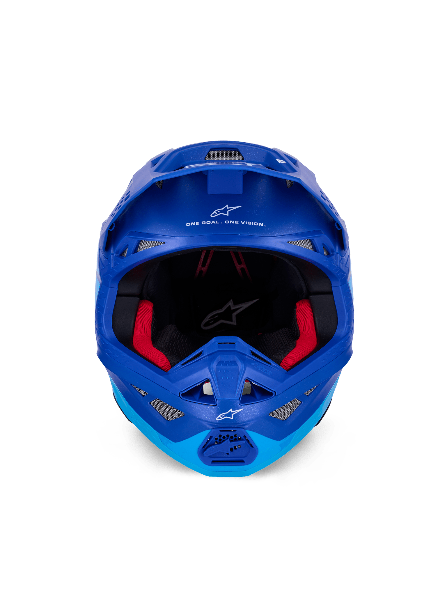Alpinestars Supertech M10 Flood Helm aus Kohlefaser Blau Schwarz - MxProStoreParts