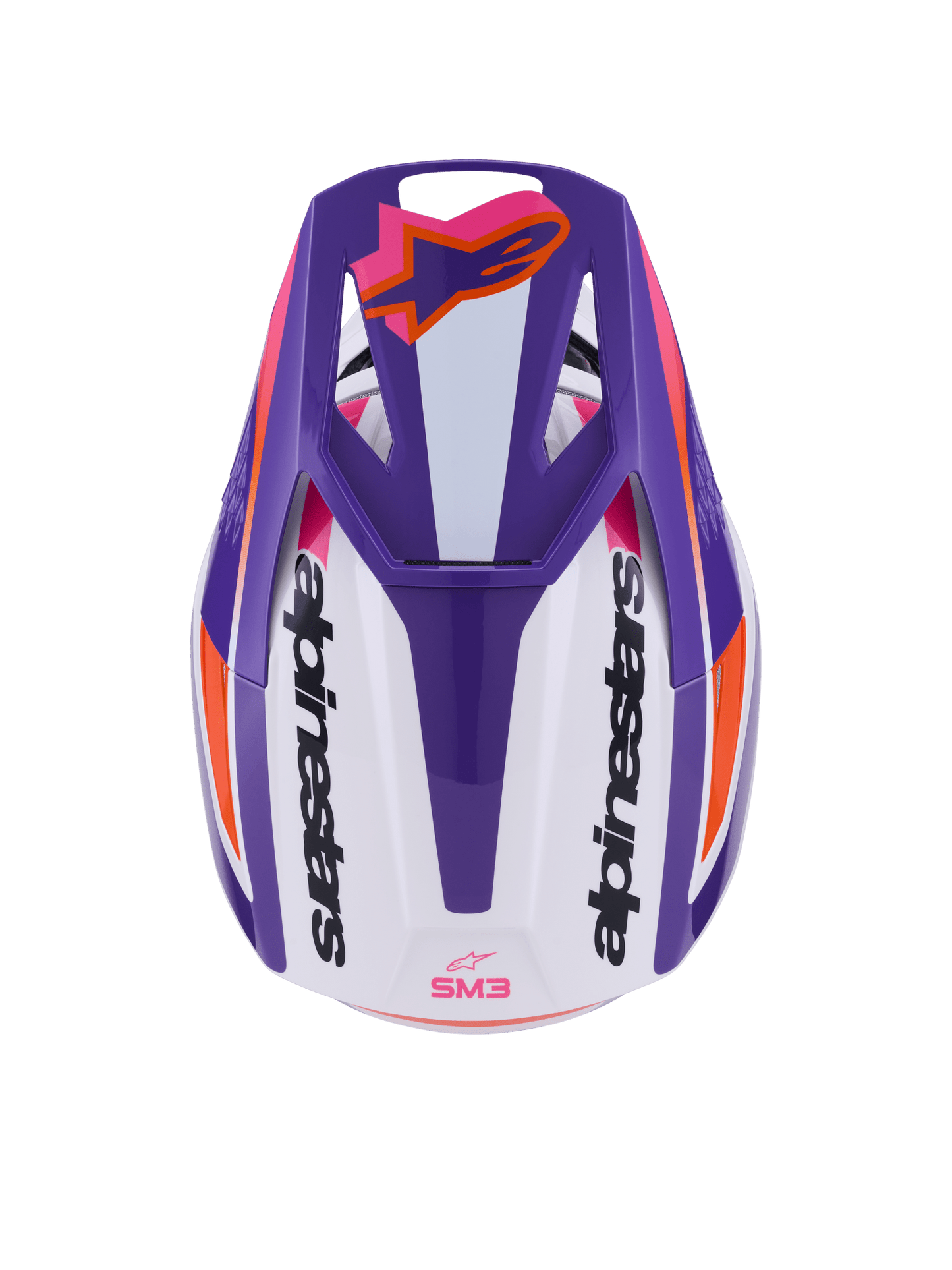 Alpinestars S - M3 Heat Helm Thermo-Injektion Weiß Lila Rosa Glänzend - MxProStoreParts