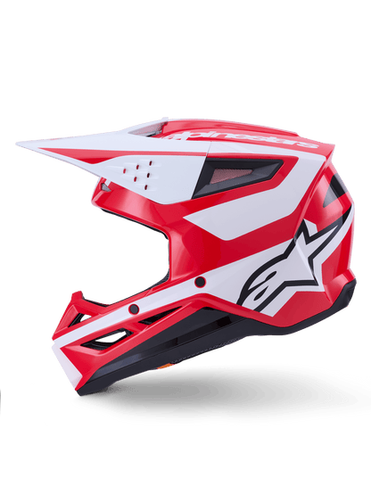 Alpinestars S - M3 Heat Helm ECE 22.06 Rot, Weiß, Schwarz und glänzend - MxProStoreParts