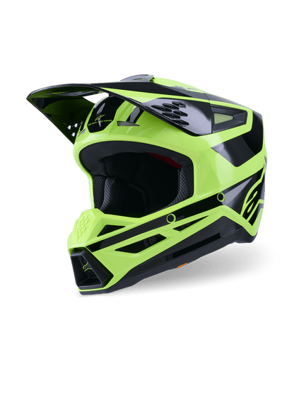 Alpinestars S - M3 Heat Helm ECE 22.06 Leuchtgelb glänzend schwarz - MxProStoreParts